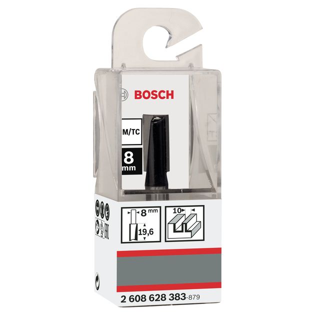 Фреза пазовая 10x20x51 мм, хвостовик 8 мм BOSCH (2608628383), фото , изображение 2 | SNABZHENIE.com.ua