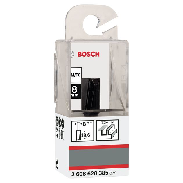 Фреза пазовая BOSCH 12x20x51 мм, хвостовик 8 мм (2608628385), фото , изображение 3 | SNABZHENIE.com.ua