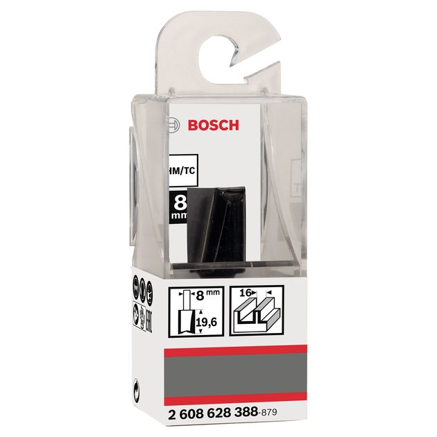 Фреза пазова 16 x 20 x 51 мм, хвостовик 8 мм BOSCH (2608628388), фото , зображення 3 | SNABZHENIE.com.ua Фреза пазова 16 x 20 x 51 мм, хвостовик 8 мм BOSCH (2608628388), фото , зображення 3 | SNABZHENIE.com.ua