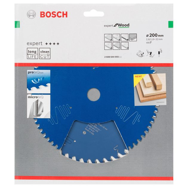 Пильный диск Expert for Wood 200 x 32 x 2.8/1.8 x 48T BOSCH, фото , изображение 3 | SNABZHENIE.com.ua Пильный диск Expert for Wood 200 x 32 x 2.8/1.8 x 48T BOSCH, фото , изображение 3 | SNABZHENIE.com.ua