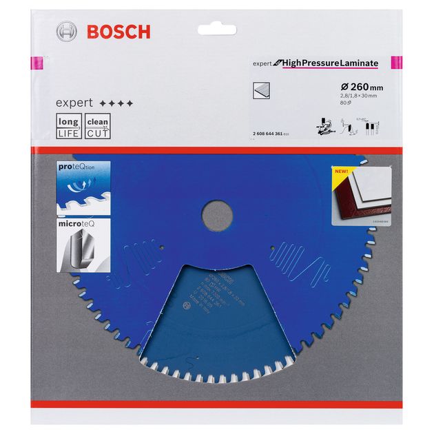 Пильный диск 260x30 мм, 80 T для ламината BOSCH (2608644361), фото , изображение 2 | SNABZHENIE.com.ua Пильный диск 260x30 мм, 80 T для ламината BOSCH (2608644361), фото , изображение 2 | SNABZHENIE.com.ua