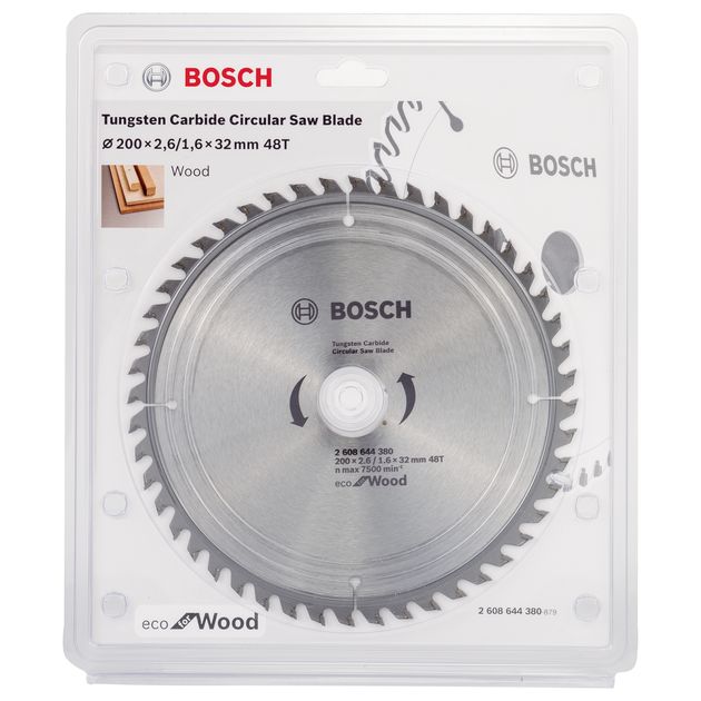 Пильный диск ECO Wood BOSCH 200x32 мм, 48T для дерева, фото , изображение 3 | SNABZHENIE.com.ua Пильный диск ECO Wood BOSCH 200x32 мм, 48T для дерева, фото , изображение 3 | SNABZHENIE.com.ua