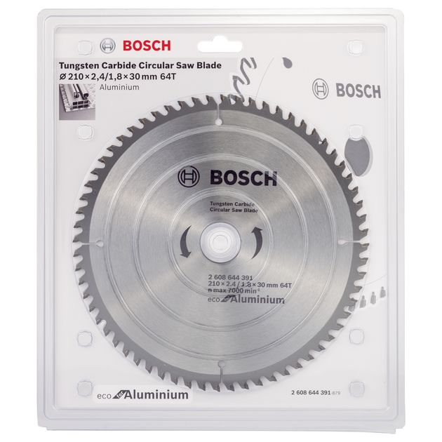 Пильний диск 210 x 30 мм, 64 T по алюмінію ECO Aluminium/Multi BOSCH (2608644391), фото , зображення 9 | SNABZHENIE.com.ua Пильний диск 210 x 30 мм, 64 T по алюмінію ECO Aluminium/Multi BOSCH (2608644391), фото , зображення 9 | SNABZHENIE.com.ua