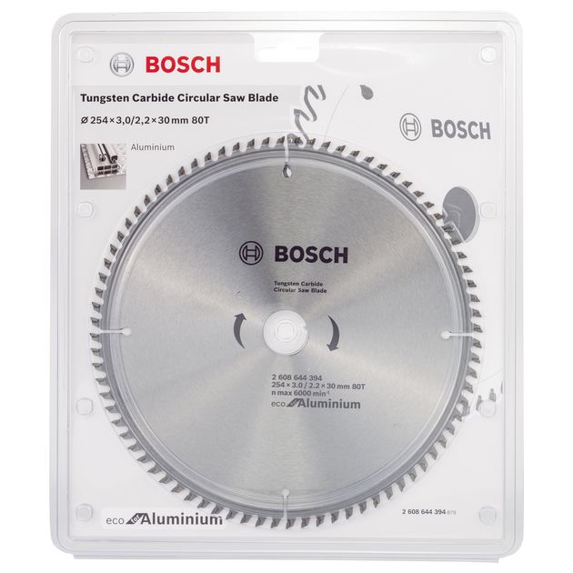 Пильный диск 254x30 мм, 80 зубьев для алюминия BOSCH (2608644394), фото , изображение 3 | SNABZHENIE.com.ua Пильный диск 254x30 мм, 80 зубьев для алюминия BOSCH (2608644394), фото , изображение 3 | SNABZHENIE.com.ua