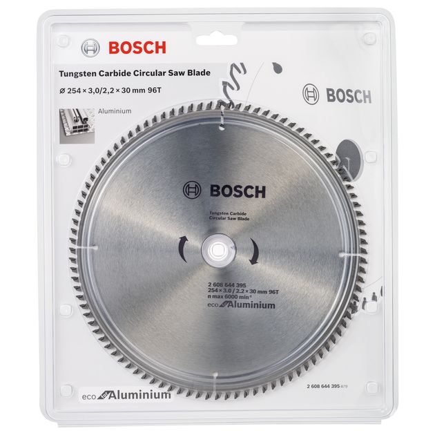 Пильний диск 254 x 30 мм, 96 T по алюмінію ECO Aluminium/Multi BOSCH (2608644395), фото , зображення 3 | SNABZHENIE.com.ua Пильний диск 254 x 30 мм, 96 T по алюмінію ECO Aluminium/Multi BOSCH (2608644395), фото , зображення 3 | SNABZHENIE.com.ua
