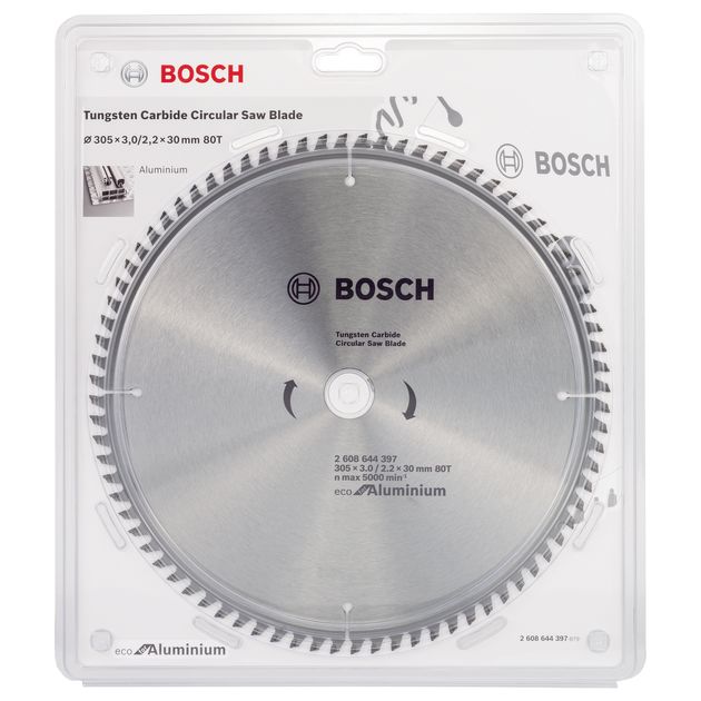 Пильный диск 305 мм, 80 зубьев по алюминию BOSCH (2608644397), фото , изображение 3 | SNABZHENIE.com.ua Пильный диск 305 мм, 80 зубьев по алюминию BOSCH (2608644397), фото , изображение 3 | SNABZHENIE.com.ua
