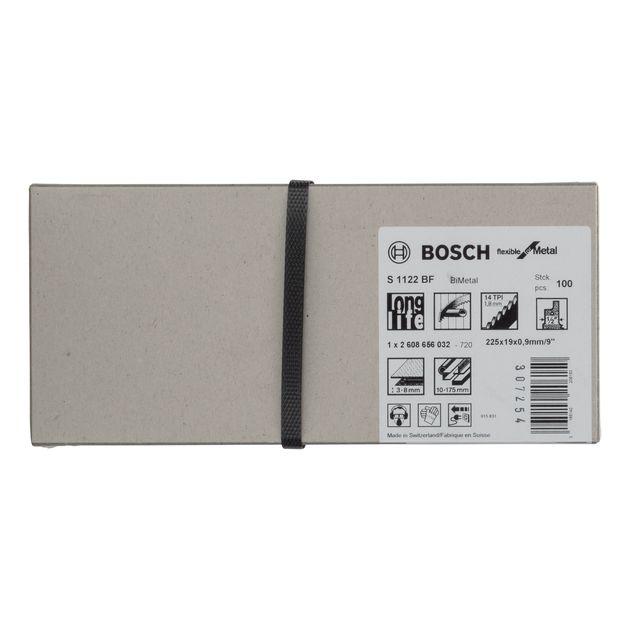 Полотно для сабельной пилы BOSCH S 1122 BF, 100 шт, по металлу, фото , изображение 2 | SNABZHENIE.com.ua Полотно для сабельной пилы BOSCH S 1122 BF, 100 шт, по металлу, фото , изображение 2 | SNABZHENIE.com.ua