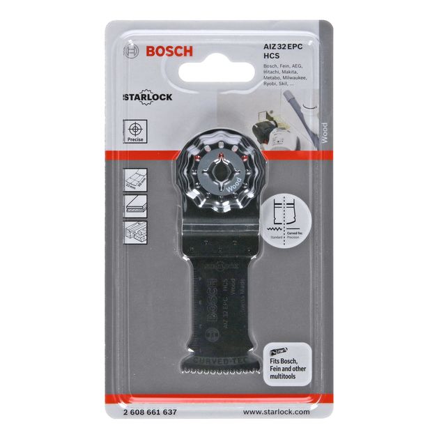 Погружное полотно Starlock HCS Wood 32x50 мм BOSCH (2608661637), фото , изображение 2 | SNABZHENIE.com.ua