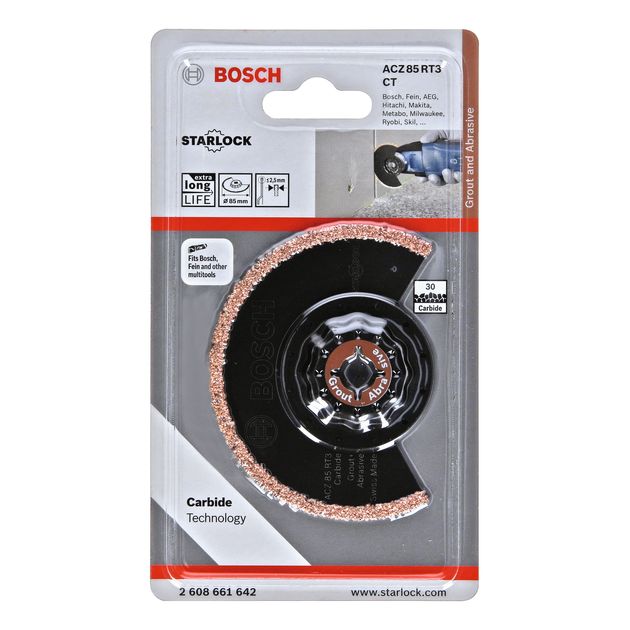 Полотно сегментное 85 мм Starlock Carbide-RIFF BOSCH (2608661642), фото , изображение 2 | SNABZHENIE.com.ua Полотно сегментное 85 мм Starlock Carbide-RIFF BOSCH (2608661642), фото , изображение 2 | SNABZHENIE.com.ua