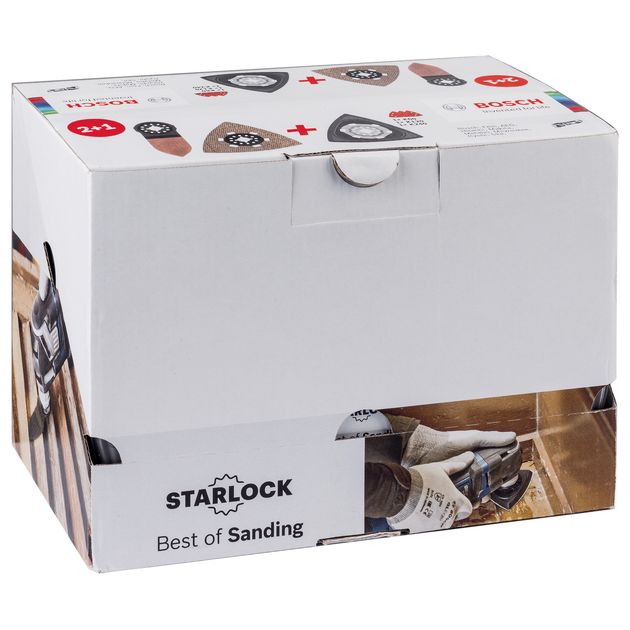 Набор шлифовальных насадок Starlock BOSCH 2+1 (2608664133), фото , изображение 3 | SNABZHENIE.com.ua