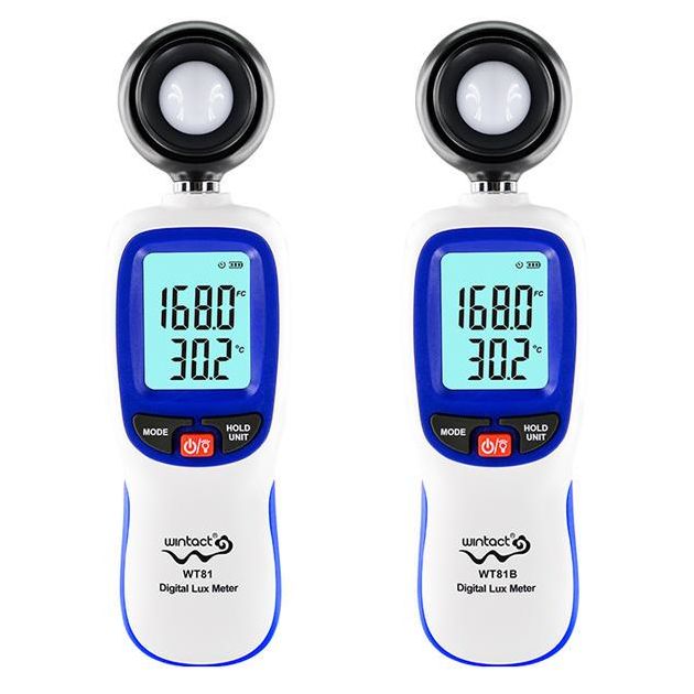 Цифровой люксметр + термометр Bluetooth WINTACT WT81B 200000 Lux, фото , изображение 2 | SNABZHENIE.com.ua Цифровой люксметр + термометр Bluetooth WINTACT WT81B 200000 Lux, фото , изображение 2 | SNABZHENIE.com.ua