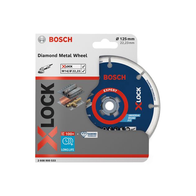 Алмазний круг по металу X-LOCK, 125 x 22,23 мм BOSCH (2608900533), фото , зображення 3 | SNABZHENIE.com.ua Алмазний круг по металу X-LOCK, 125 x 22,23 мм BOSCH (2608900533), фото , зображення 3 | SNABZHENIE.com.ua