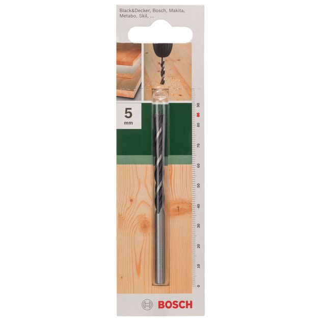 Спиральное сверло по дереву 5,0 мм, длина 85 мм BOSCH (2609255202), фото , изображение 3 | SNABZHENIE.com.ua Спиральное сверло по дереву 5,0 мм, длина 85 мм BOSCH (2609255202), фото , изображение 3 | SNABZHENIE.com.ua