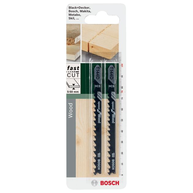 Полотно для лобзика HCS, T 144 D Speed для деревини BOSCH, фото , зображення 3 | SNABZHENIE.com.ua Полотно для лобзика HCS, T 144 D Speed для деревини BOSCH, фото , зображення 3 | SNABZHENIE.com.ua