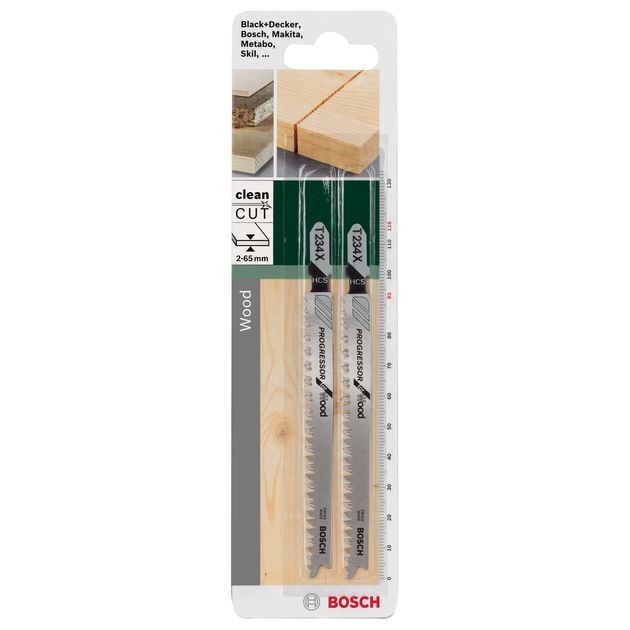 Полотно для лобзика HCS, T 234 X Progressor for Wood BOSCH, фото , зображення 3 | SNABZHENIE.com.ua Полотно для лобзика HCS, T 234 X Progressor for Wood BOSCH, фото , зображення 3 | SNABZHENIE.com.ua