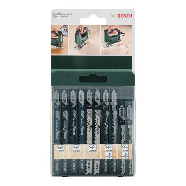 Набор полотен для лобзиков, 10 шт., T 144 D, T 244 D, T 101 B, T 101 AO, T 144 DP, BOSCH, фото , изображение 2 | SNABZHENIE.com.ua Набор полотен для лобзиков, 10 шт., T 144 D, T 244 D, T 101 B, T 101 AO, T 144 DP, BOSCH, фото , изображение 2 | SNABZHENIE.com.ua