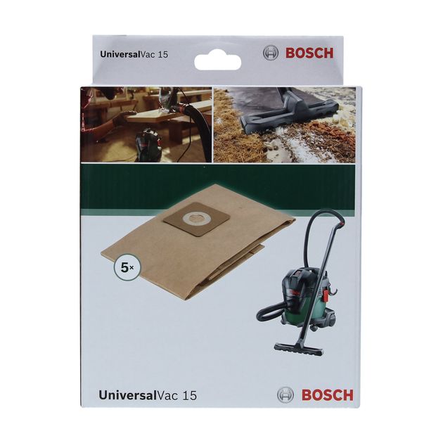 Бумажные мешки Bosch 15 л (UniversalVac 15), 5 шт., фото , изображение 2 | SNABZHENIE.com.ua Бумажные мешки Bosch 15 л (UniversalVac 15), 5 шт., фото , изображение 2 | SNABZHENIE.com.ua