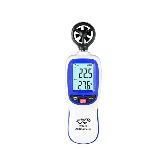 Анемометр крыльчатый Bluetooth WINTACT WT82B, 0,3-30 м/с, -10-45°C, фото  | SNABZHENIE.com.ua