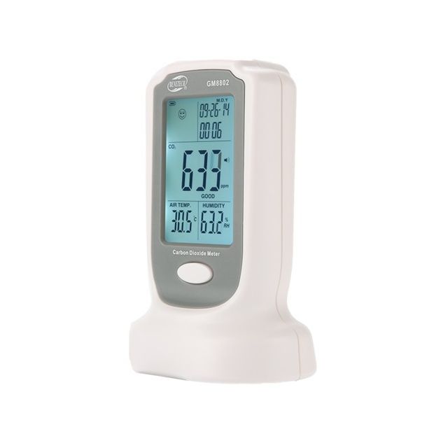 Газоанализатор CO2 + термогигрометр BENETECH GM8802 (0-2000 ppm, 0-50°C), фото  | SNABZHENIE.com.ua