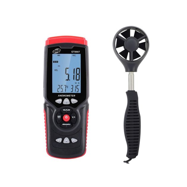 Анемометр BENETECH GT8907 USB 0,3-45 м/с, 0-45°C, фото , изображение 2 | SNABZHENIE.com.ua Анемометр BENETECH GT8907 USB 0,3-45 м/с, 0-45°C, фото , изображение 2 | SNABZHENIE.com.ua
