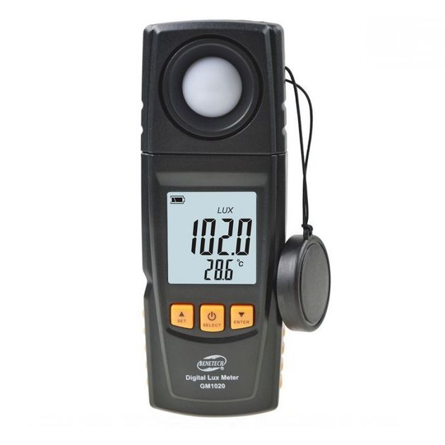 Люксметр с термометром USB 200000 Lux BENETECH GM1020, фото  | SNABZHENIE.com.ua