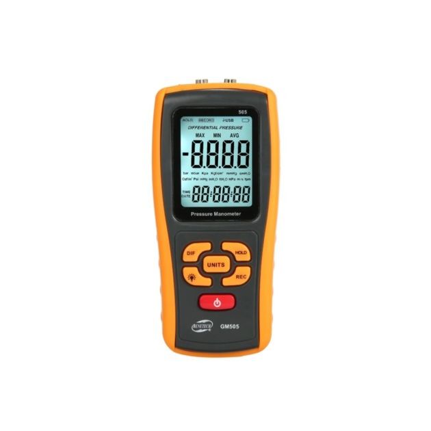 Дифференциальный манометр USB BENETECH GM505, ±2,49 кПа, фото  | SNABZHENIE.com.ua
