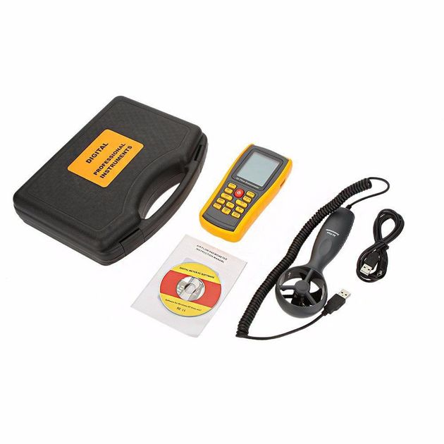 Анемометр-термометр USB 0,3-45м/с, 0-45°C BENETECH GM8902, фото , изображение 2 | SNABZHENIE.com.ua Анемометр-термометр USB 0,3-45м/с, 0-45°C BENETECH GM8902, фото , изображение 2 | SNABZHENIE.com.ua