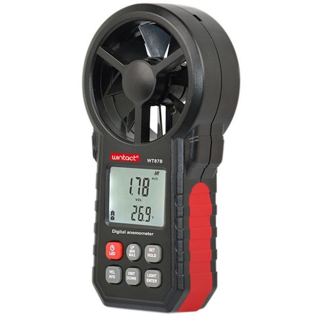 Анемометр крыльчатый WINTACT WT87B USB, Bluetooth 0,3-30м/с, -10-45°C, фото , изображение 2 | SNABZHENIE.com.ua Анемометр крыльчатый WINTACT WT87B USB, Bluetooth 0,3-30м/с, -10-45°C, фото , изображение 2 | SNABZHENIE.com.ua