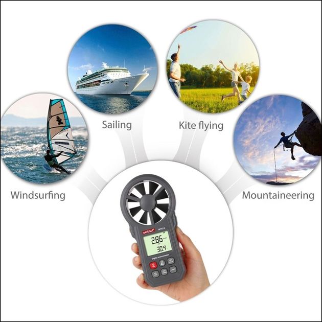 Анемометр крыльчатый WINTACT WT87B USB, Bluetooth 0,3-30м/с, -10-45°C, фото , изображение 4 | SNABZHENIE.com.ua Анемометр крыльчатый WINTACT WT87B USB, Bluetooth 0,3-30м/с, -10-45°C, фото , изображение 4 | SNABZHENIE.com.ua