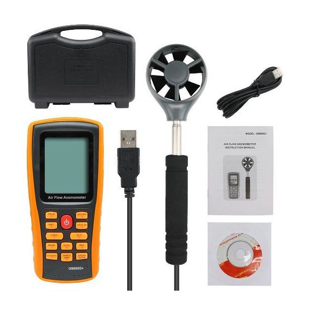 Анемометр профессиональный USB 0,3-45 м/с, 0-45 °C BENETECH GM8902X, фото , изображение 3 | SNABZHENIE.com.ua Анемометр профессиональный USB 0,3-45 м/с, 0-45 °C BENETECH GM8902X, фото , изображение 3 | SNABZHENIE.com.ua