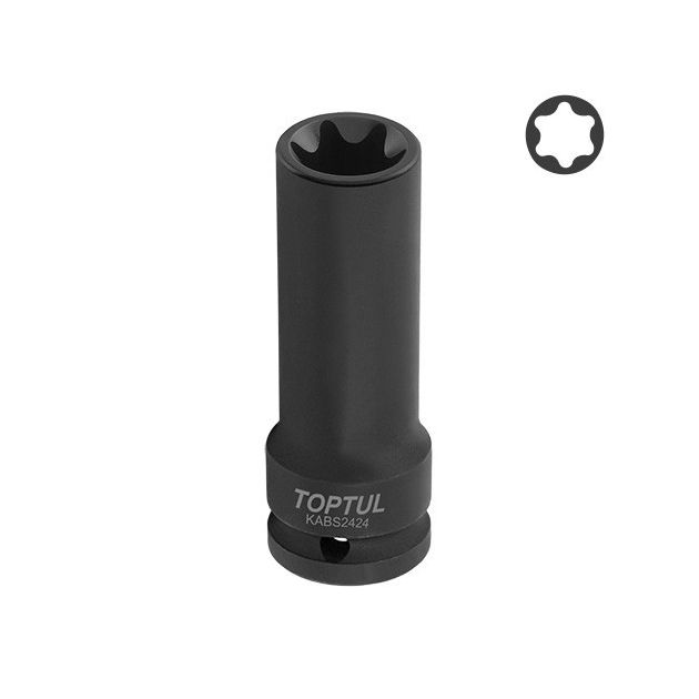 Ударная торцевая головка 3/4" E24 L110мм TOPTUL KABS2424, фото  | SNABZHENIE.com.ua