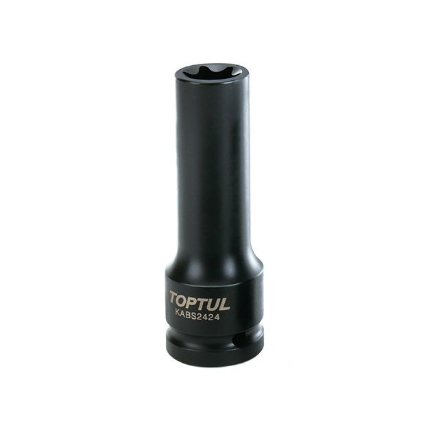 Ударная торцевая головка 3/4" E24 L110мм TOPTUL KABS2424, фото , изображение 2 | SNABZHENIE.com.ua Ударная торцевая головка 3/4" E24 L110мм TOPTUL KABS2424, фото , изображение 2 | SNABZHENIE.com.ua