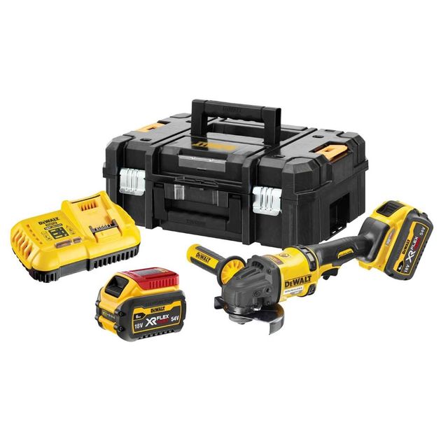 Шлифмашина угловая аккумуляторная DeWALT DCG418T2 безщёточная, фото  | SNABZHENIE.com.ua