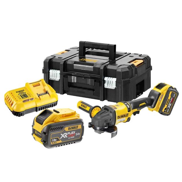 Шліфмашина углова - болгарка акумуляторна безщіткова DeWALT DCG418X2, фото  | SNABZHENIE.com.ua