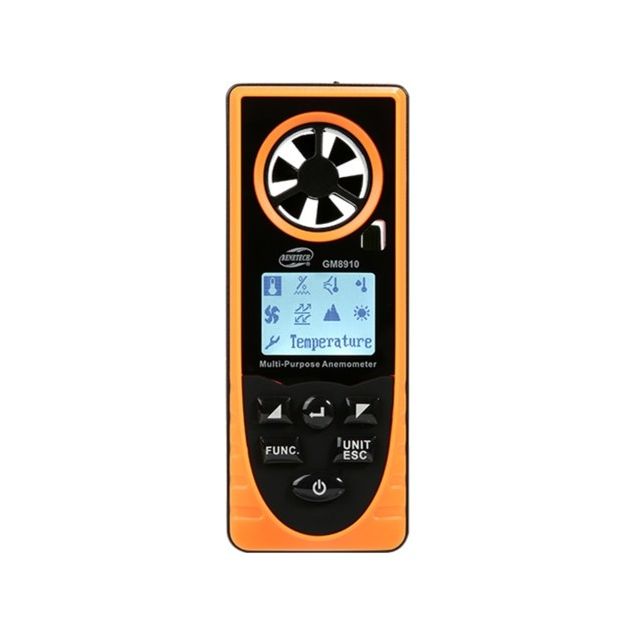 Багатофункціональний анемометр-метеостанція 0,7-30м/с, -20-60°C BENETECH GM8910, фото  | SNABZHENIE.com.ua