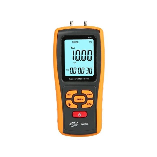 Микроманометр дифференциального давления USB BENETECH GM510, ±10 кПа, фото  | SNABZHENIE.com.ua