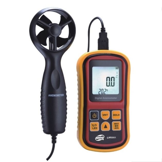 Термоанемометр BENETECH GM8901, 0,8-45 м/с, -10-45°C, фото  | SNABZHENIE.com.ua