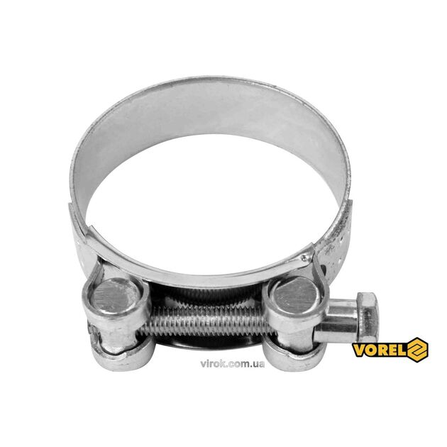 Хомут стальной GBS W1 VOREL Ø 68-73/24 мм, оцинкованный [100], фото  | SNABZHENIE.com.ua