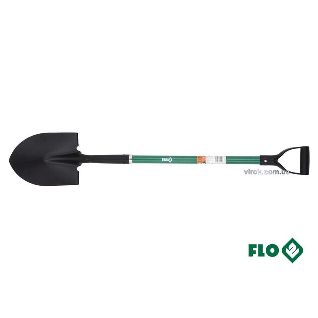 Лопата штикова FLO, 22 x 29 x 120 см, сталь, стекловолоконная ручка, фото  | SNABZHENIE.com.ua