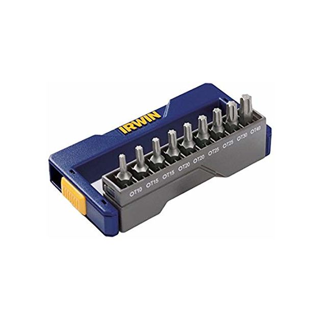 Набор бит в футляре 9+1 (T10/2xT15/2xT20/2xT25/T30/T40), IRWIN, фото  | SNABZHENIE.com.ua