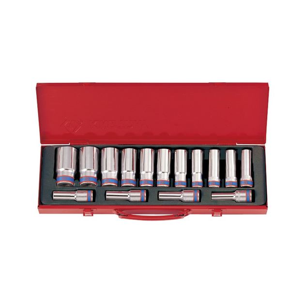 Набор головок 1/2&quot; 15 ед. 12-ти гранные, длинные (10-32mm), фото  | SNABZHENIE.com.ua