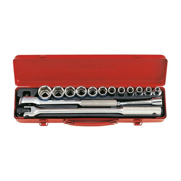 Набор головок 1/2&quot; 15 ед. 6-ти гранные, (8-27mm), фото  | SNABZHENIE.com.ua