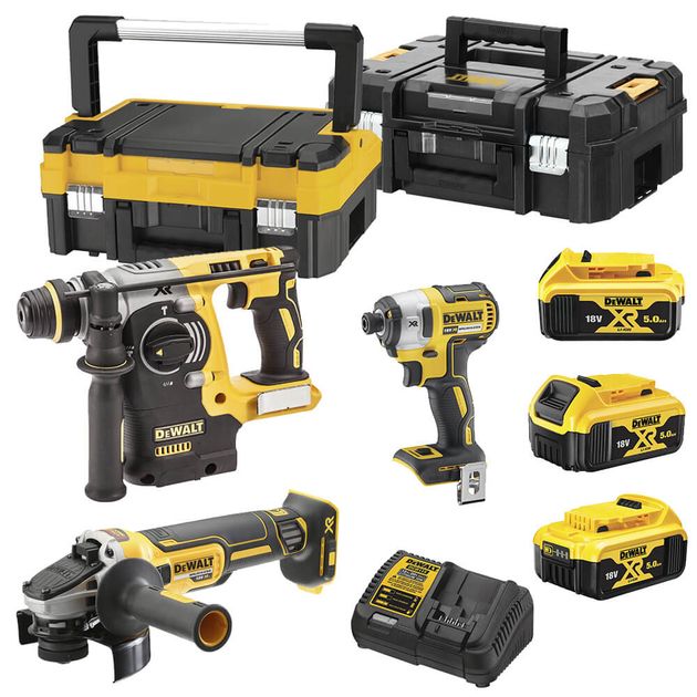 Набор из трёх бесщёточных инструментов DeWALT DCK305P3T, фото  | SNABZHENIE.com.ua