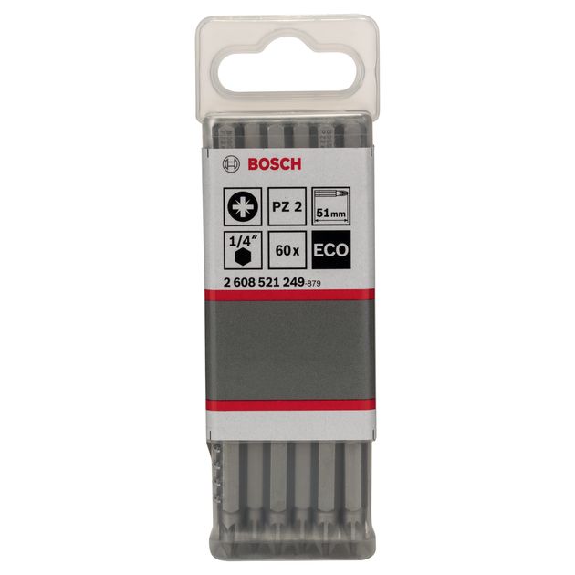 Бита Bosch PZ 2 x 51 мм, 60 шт (2608521249), фото , изображение 2 | SNABZHENIE.com.ua