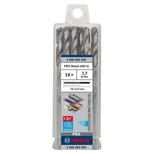 Сверла по металлу Bosch HSS-G, DIN 338, 7*75 мм, 10 шт (2608585505), фото  | SNABZHENIE.com.ua