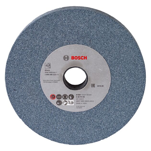 Шлифкруг Bosch 200x32x25 мм, зерно 60 (2608600112), фото  | SNABZHENIE.com.ua