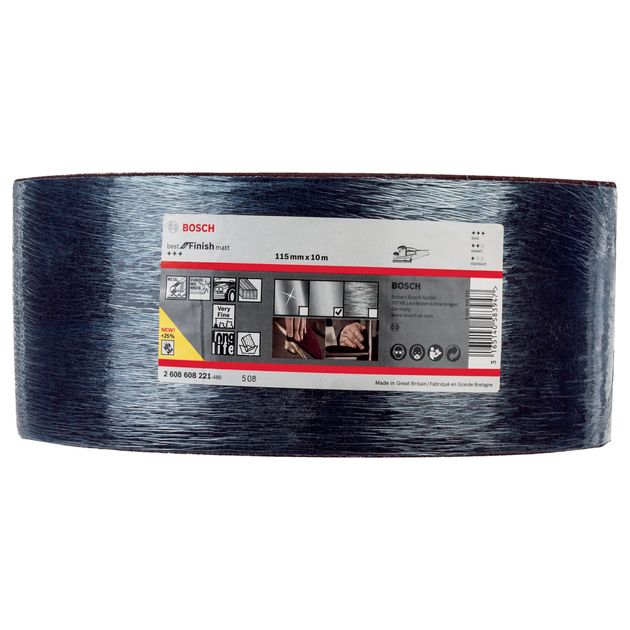 Нетканий абразив в рулоні Bosch VFA, 115x10000 мм (2608608221), фото , зображення 2 | SNABZHENIE.com.ua Нетканий абразив в рулоні Bosch VFA, 115x10000 мм (2608608221), фото , зображення 2 | SNABZHENIE.com.ua