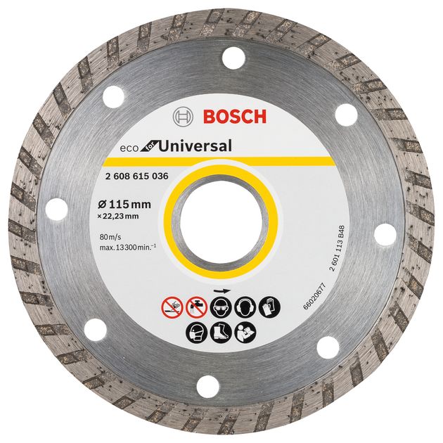 Алмазний круг Bosch ECO для універсального використання Turbo 125x22,23x2,4x7 (2608615046), фото  | SNABZHENIE.com.ua
