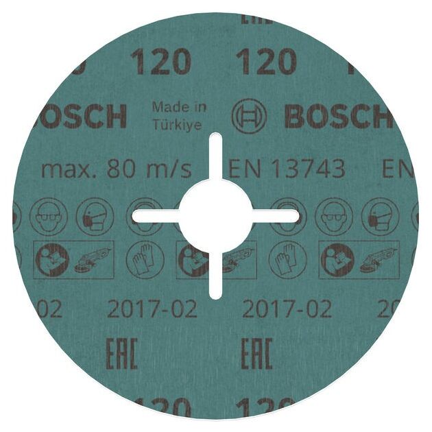 Шліфкруг волокнистий Bosch Best for Metall, 125 мм, G120, 1 шт (2608621615), фото  | SNABZHENIE.com.ua