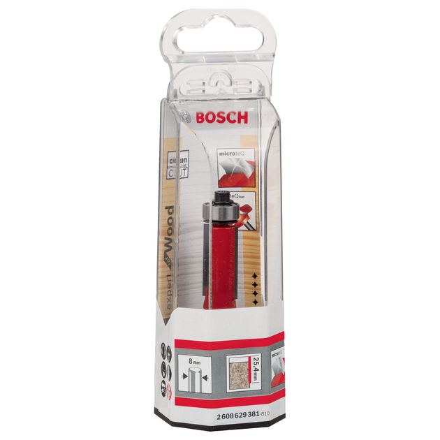 Фреза Bosch 8 мм для выборки заподлицо 12,7*25,4*71,5 мм, фото , изображение 2 | SNABZHENIE.com.ua